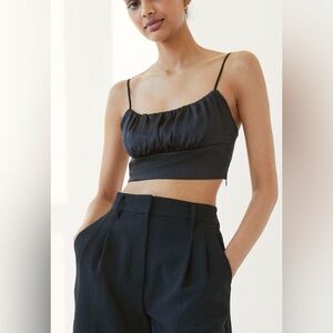 Wilfred Sonnet Satin Crop Top